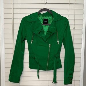Express Vibrant Green Utility Jacket